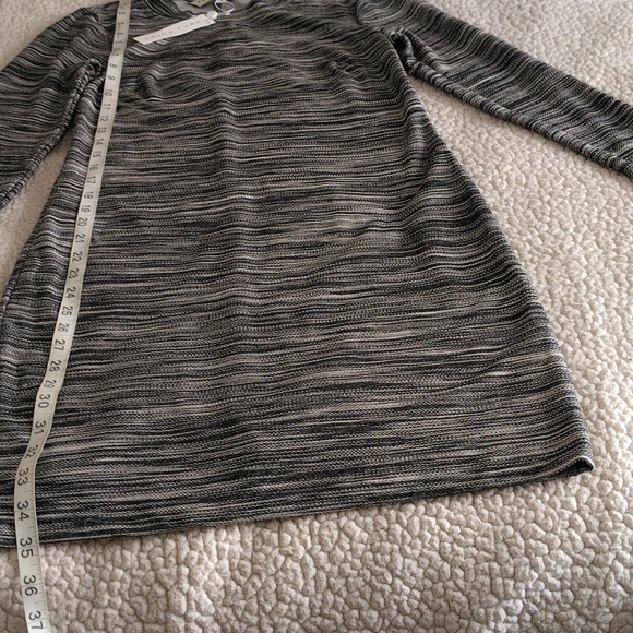 NWT Trina Turk Size Small Bellingham Gray Space Dye Knit Dress - Picture 10 of 13